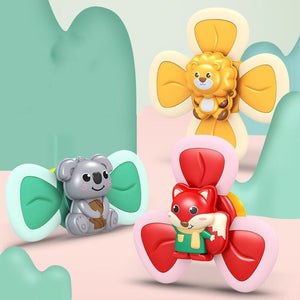 Baby Spinning Suction Cup Bath Toy Teether Toy