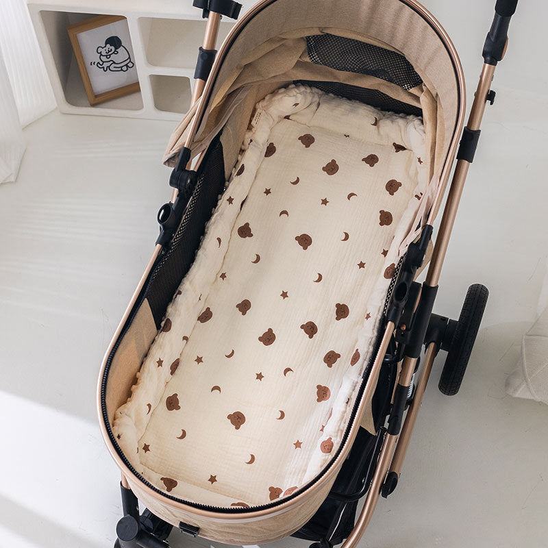 Cotton Baby Stroller Mat Non Slip Cushion Quilt