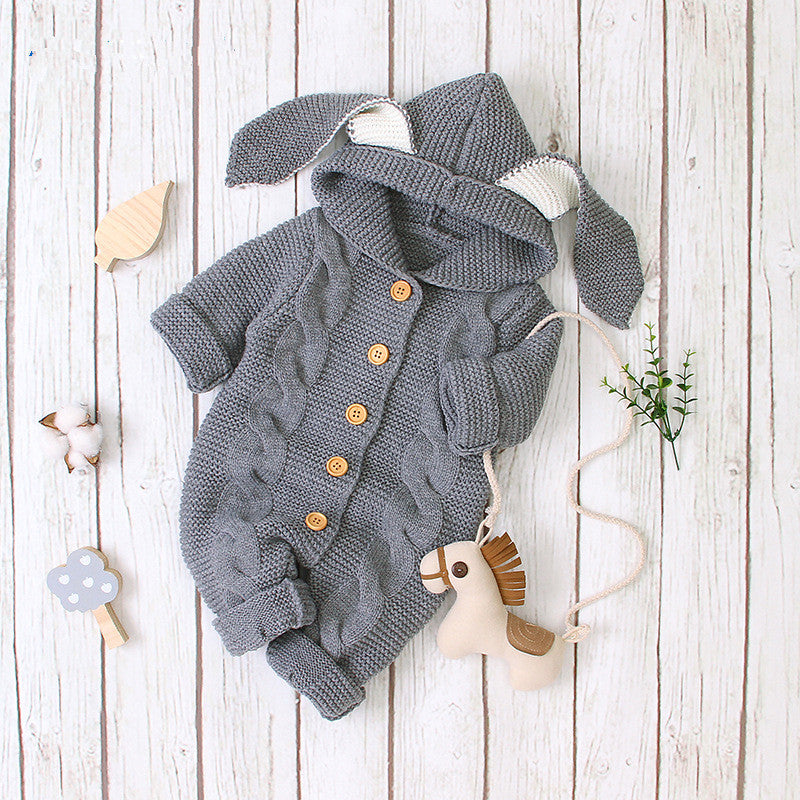 Baby Knitted Romper Outfit