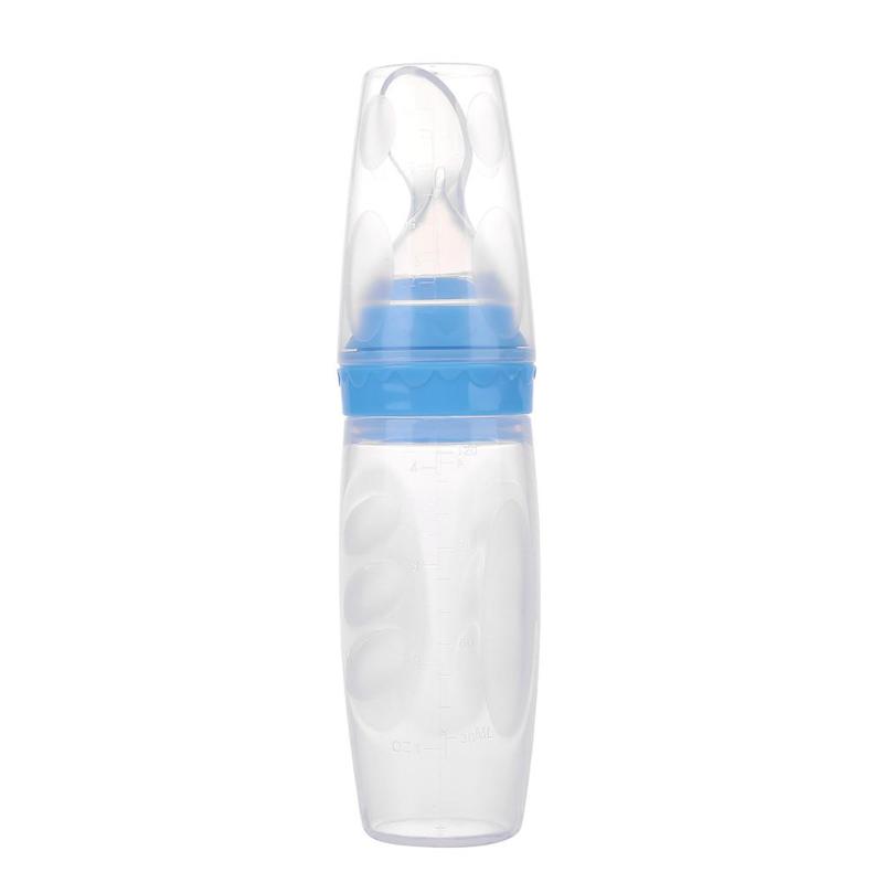 Squeeze Baby Feeding Spoon Silicone Dispenser
