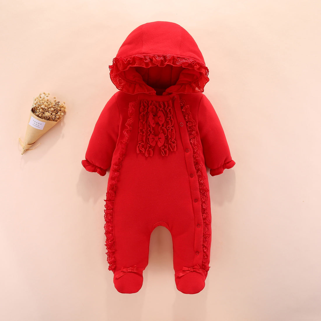 Baby Hooded Romper Outfit