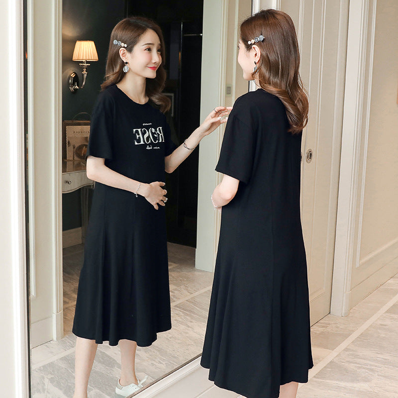 Maternity Short Sleeve Dress Pregnancy Wear
