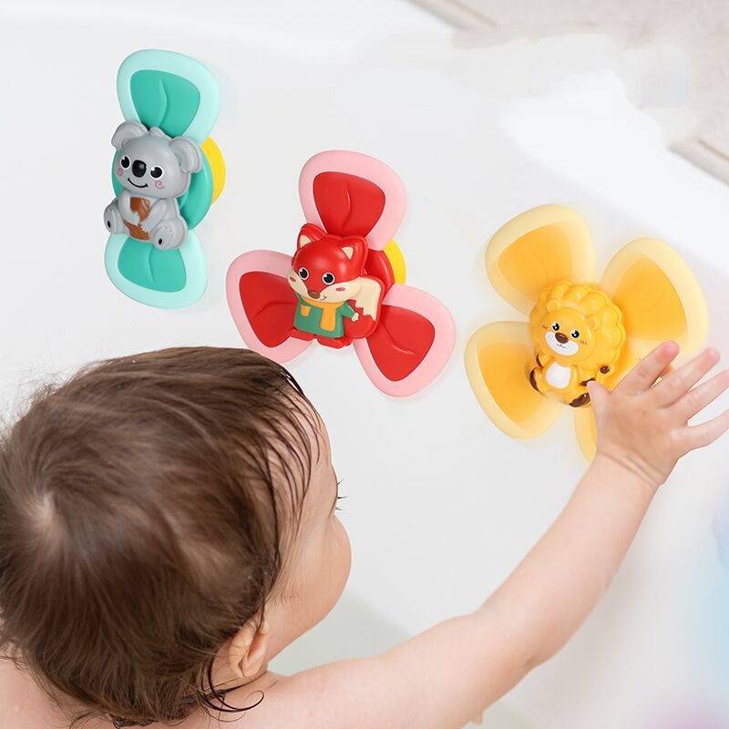 Baby Spinning Suction Cup Bath Toy Teether Toy