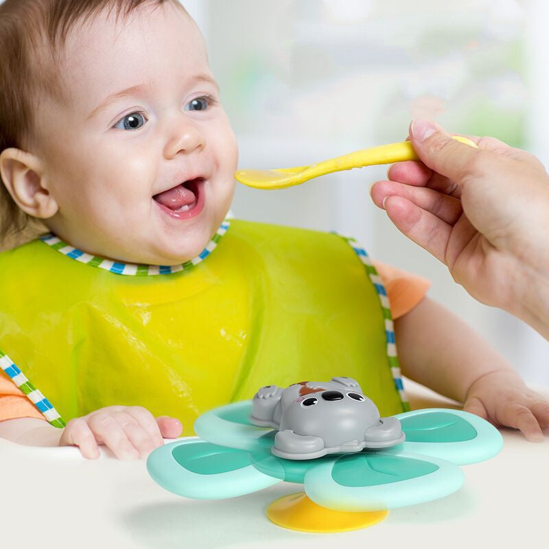 Baby Spinning Suction Cup Bath Toy Teether Toy