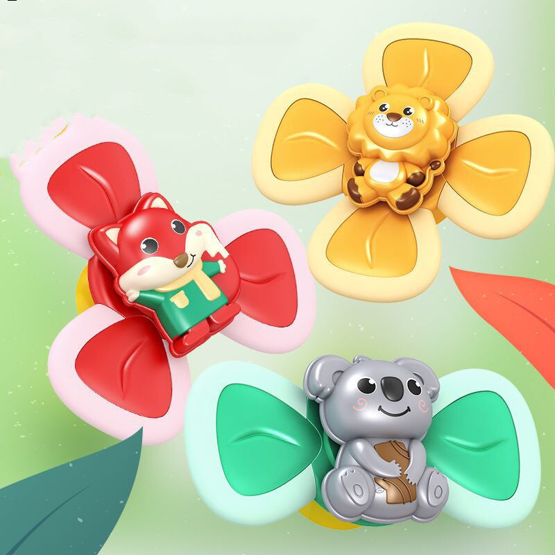 Baby Spinning Suction Cup Bath Toy Teether Toy