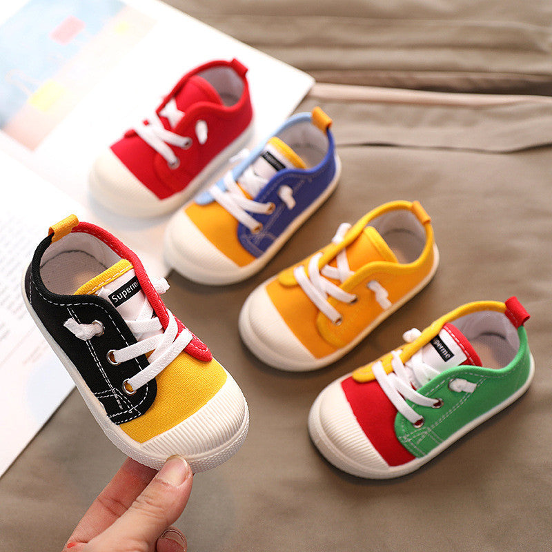 Kindergarten Indoor Baby Canvas Cloth Shoes