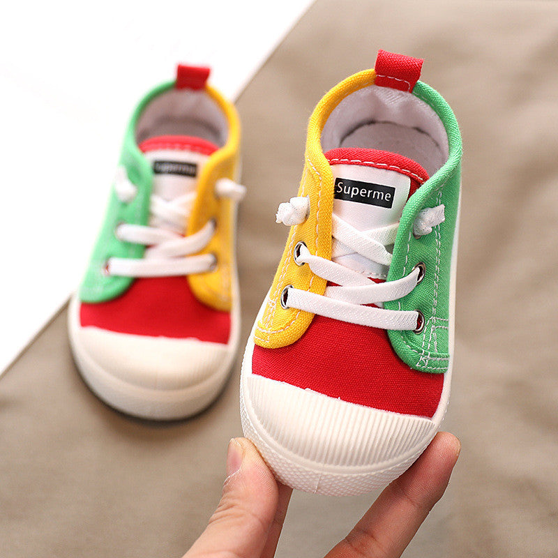 Kindergarten Indoor Baby Canvas Cloth Shoes