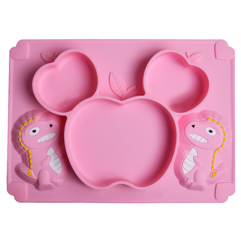 Baby Silicone Training Spoon Set Cartoon Soft Head Spoon