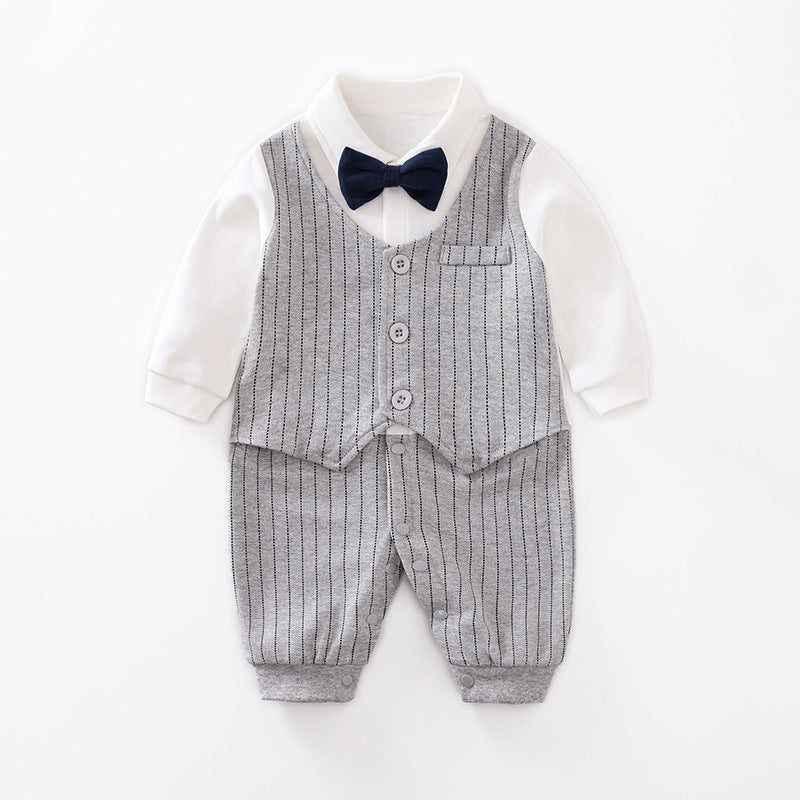 Spring Autumn Baby Jumpsuit Long Sleeve Gentleman Outfit