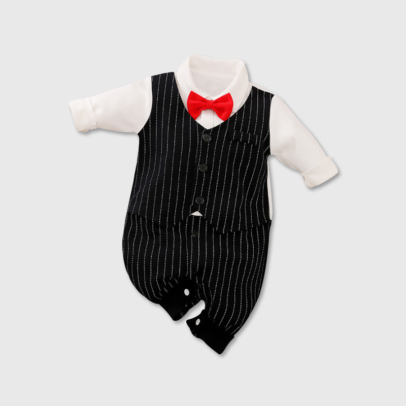 Spring Autumn Baby Jumpsuit Long Sleeve Gentleman Outfit