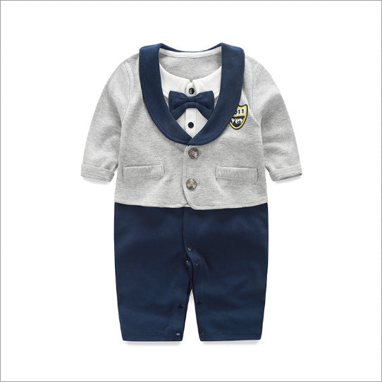 Spring Autumn Baby Jumpsuit Long Sleeve Gentleman Outfit