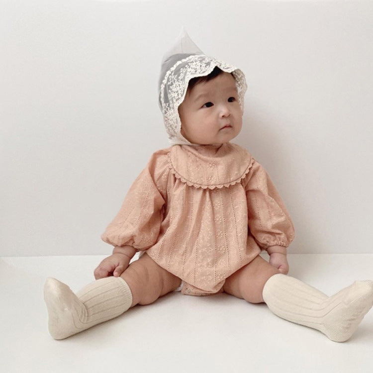 Baby Embroidered Long Sleeve Romper Jumpsuit