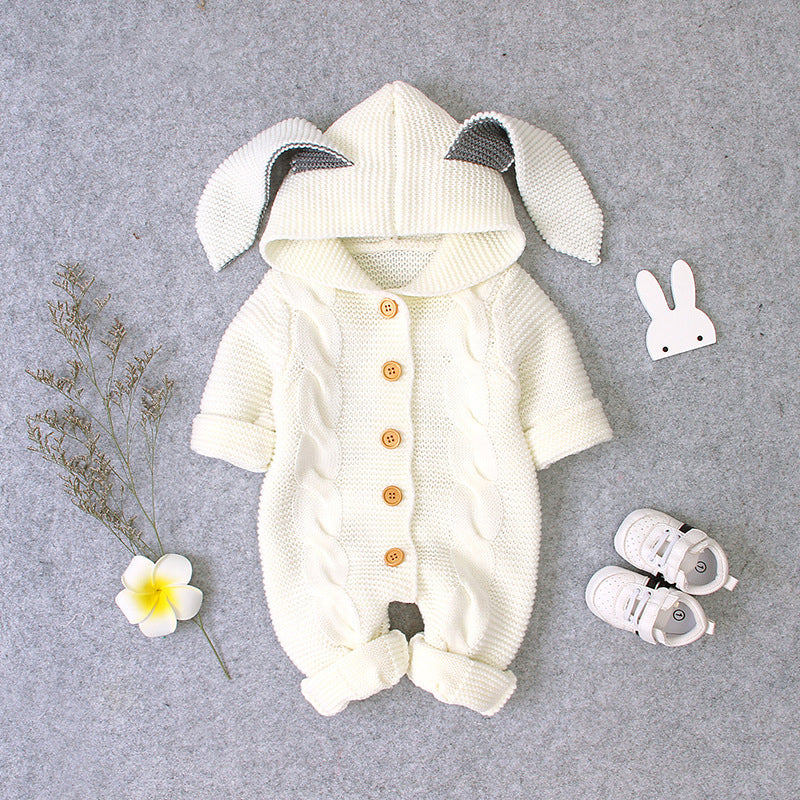 Baby Knitted Romper Outfit