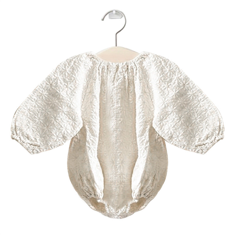 Baby Embroidered Long Sleeve Romper Jumpsuit