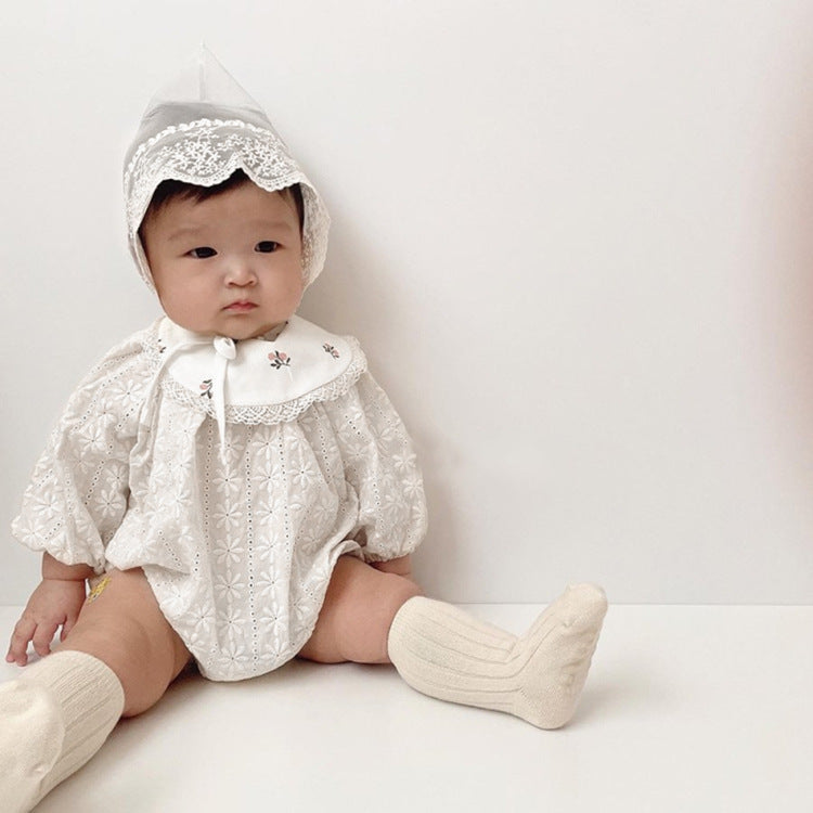 Baby Embroidered Long Sleeve Romper Jumpsuit