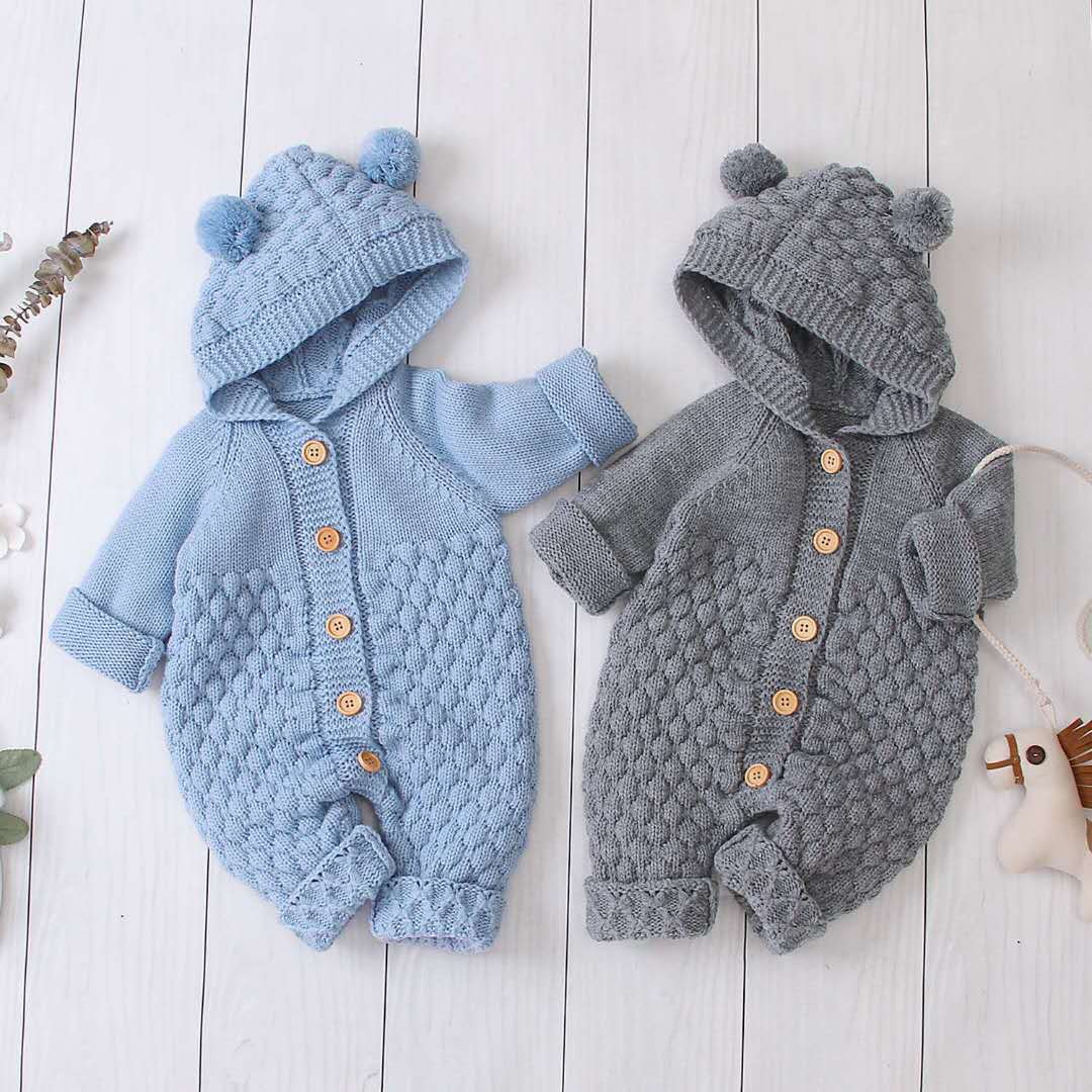 Baby Knitted Romper Outfit