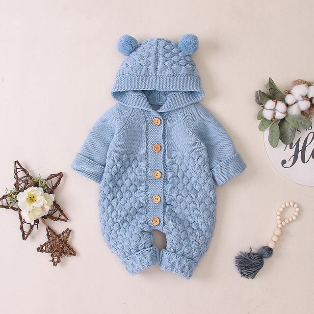 Baby Knitted Romper Outfit