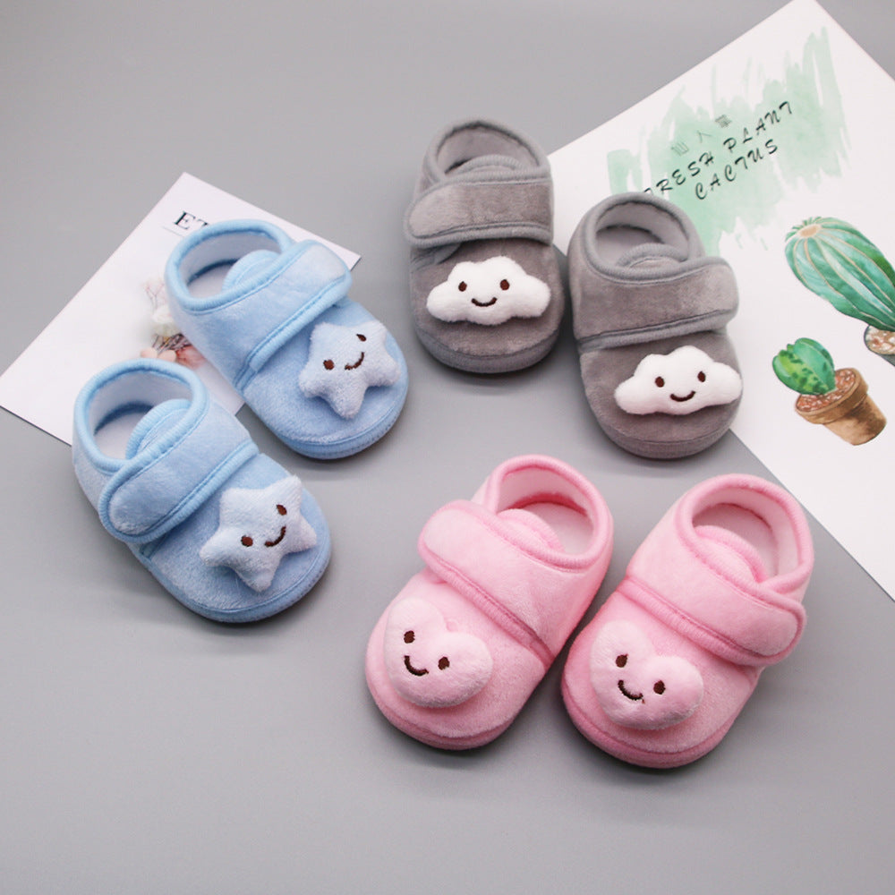 Cowhide Leather Baby Soft Sole Shoes