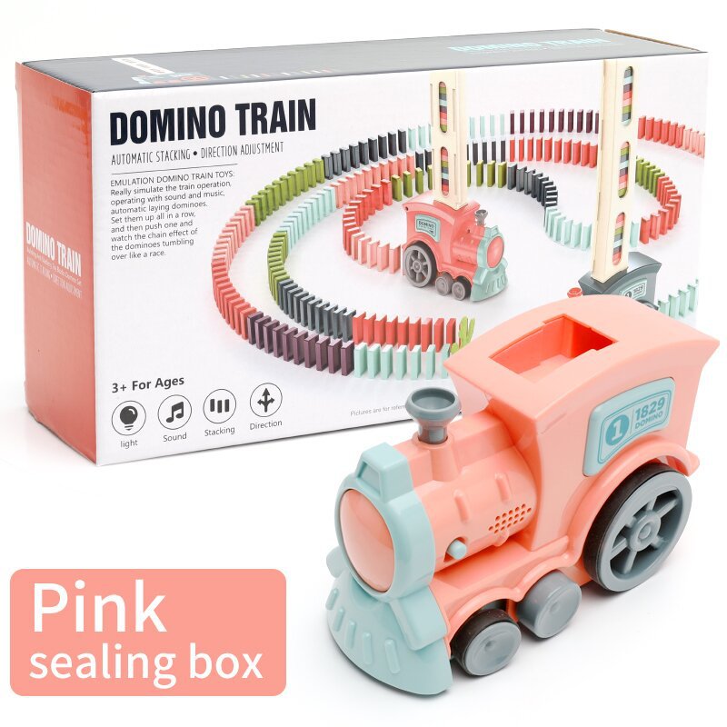 Domino Train Electric Puzzle Building Block Toy Set