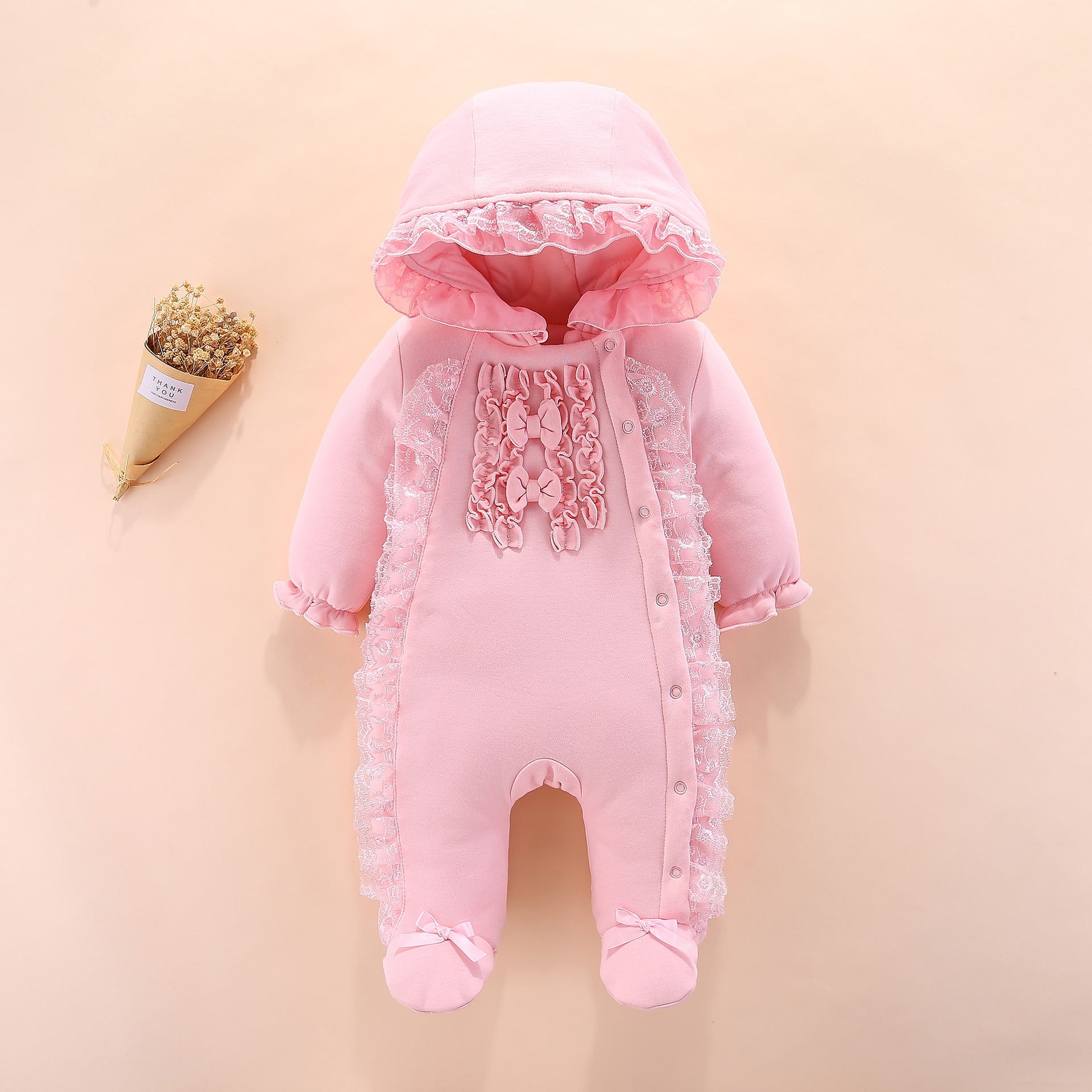 Baby Hooded Romper Outfit