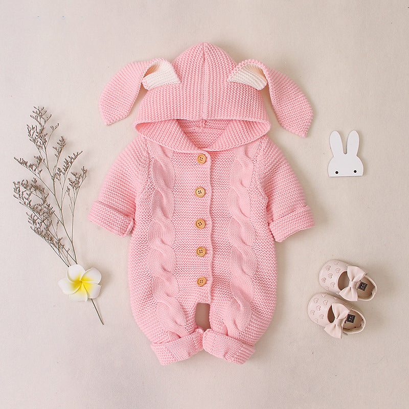 Baby Knitted Romper Outfit