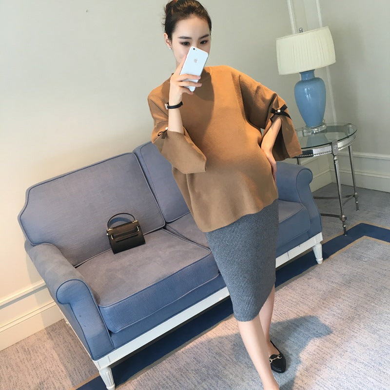 Fashion Maternity Dress Elegant Pregnancy Wear