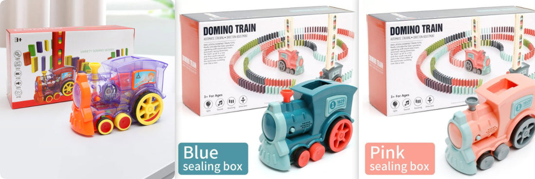 Domino Train Electric Puzzle Building Block Toy Set