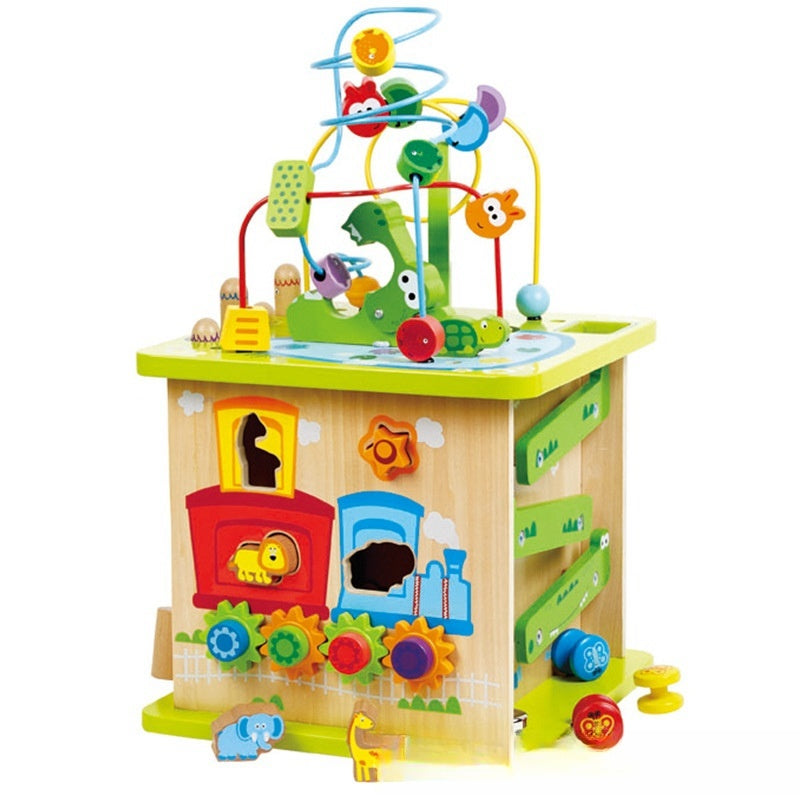 Happy Farm Bead Stringing Educational Toy Box For Kids