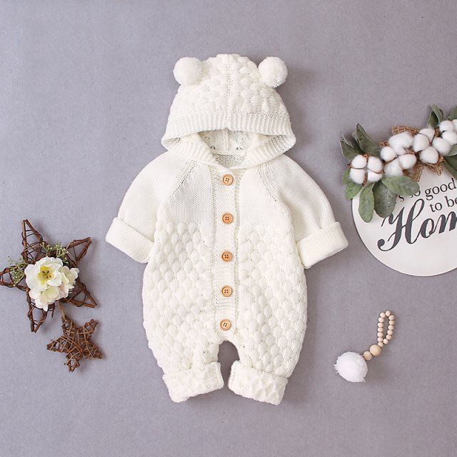 Baby Knitted Romper Outfit
