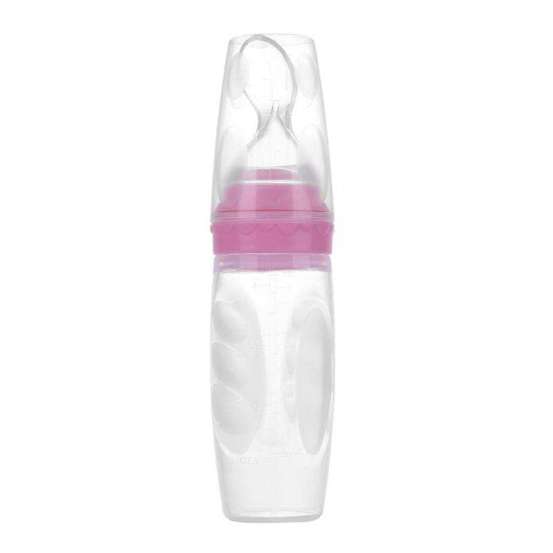 Squeeze Baby Feeding Spoon Silicone Dispenser