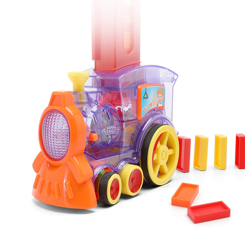 Domino Train Electric Puzzle Building Block Toy Set