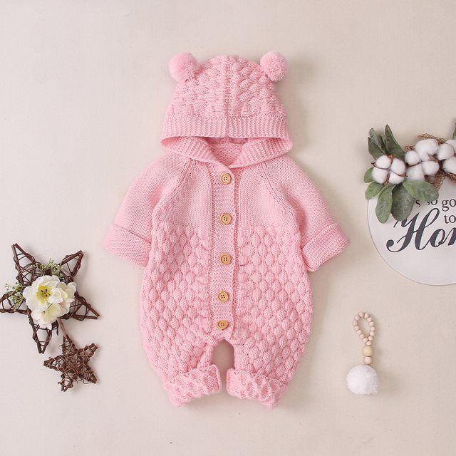 Baby Knitted Romper Outfit