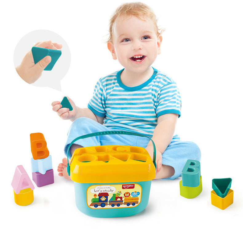 Baby Shape Matching Six Sided Educational Building Blocks