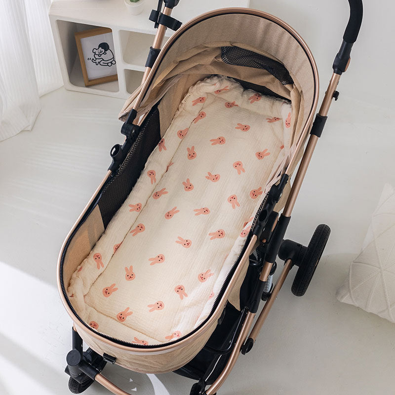 Cotton Baby Stroller Mat Non Slip Cushion Quilt