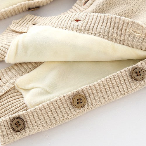 Newborn Baby Crawling Clothes Thickened Harness Outfit