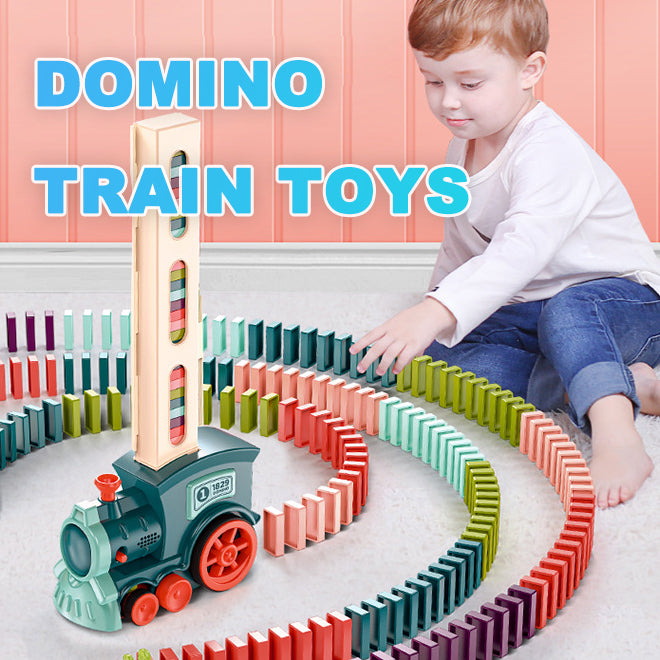 Domino Train Electric Puzzle Building Block Toy Set