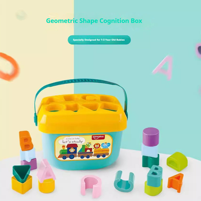 Baby Shape Matching Six Sided Educational Building Blocks