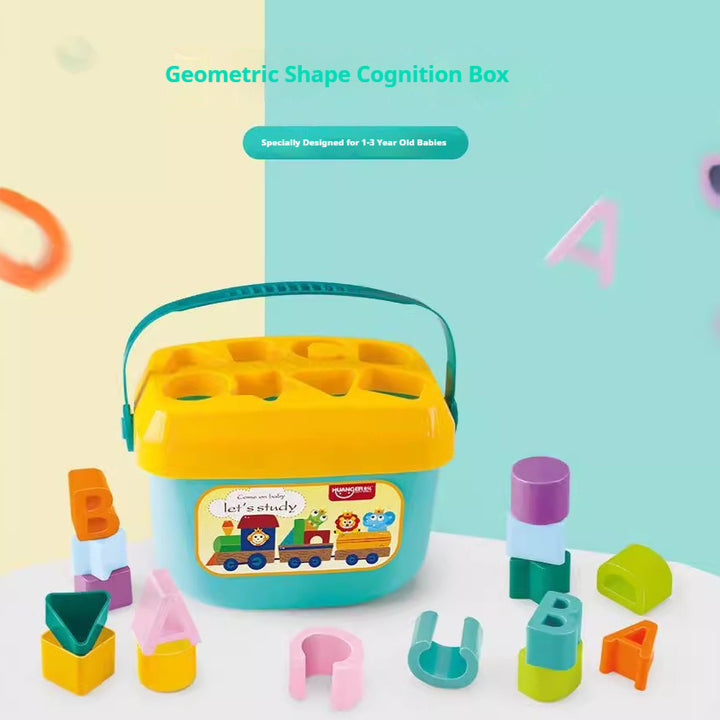 Baby Shape Matching Six Sided Educational Building Blocks