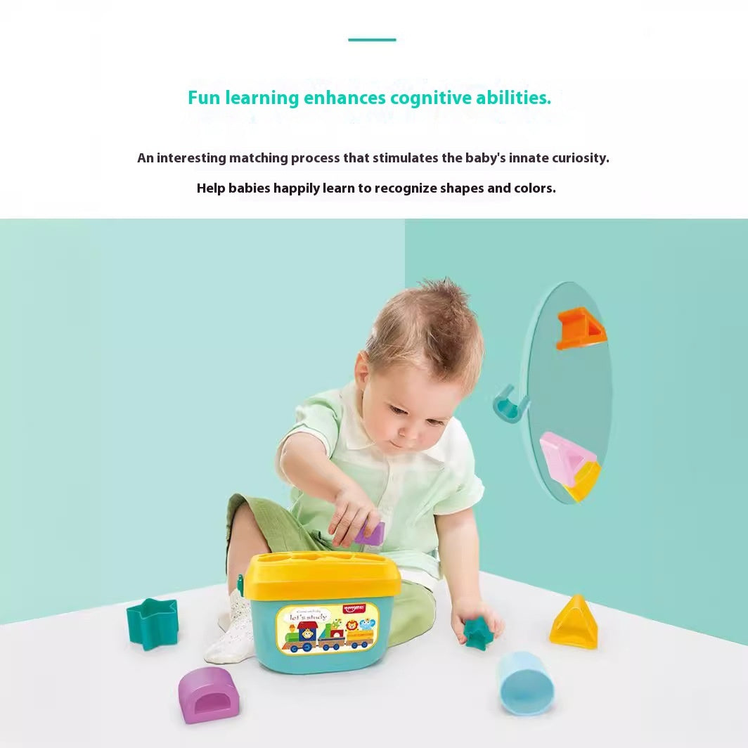 Baby Shape Matching Six Sided Educational Building Blocks
