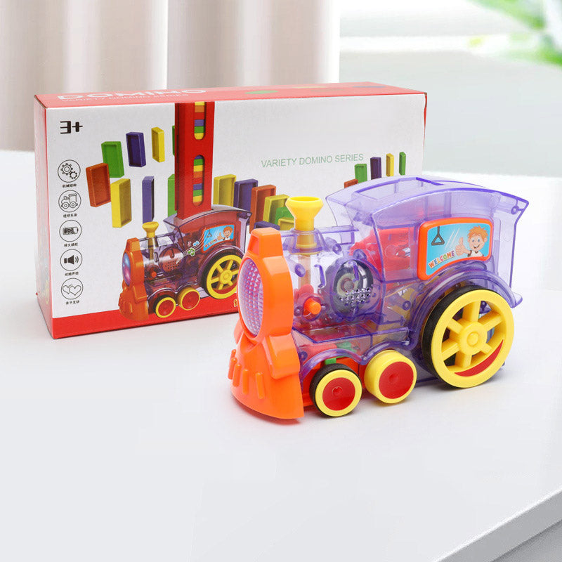 Domino Train Electric Puzzle Building Block Toy Set