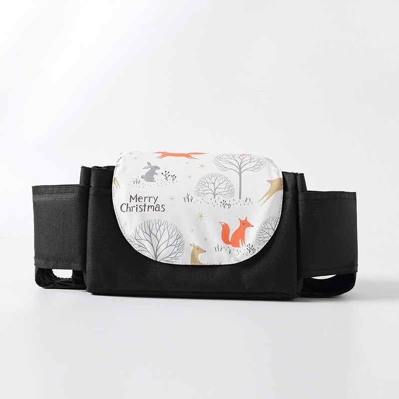 Large Capacity Baby Stroller Organizer With Cup Holder