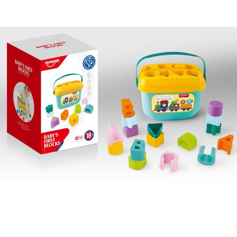 Baby Shape Matching Six Sided Educational Building Blocks