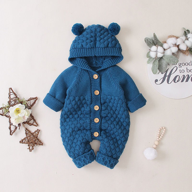 Baby Knitted Romper Outfit