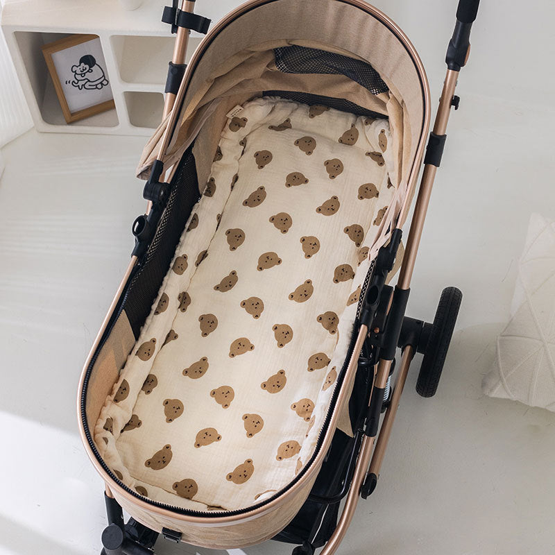 Cotton Baby Stroller Mat Non Slip Cushion Quilt