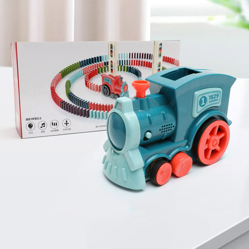 Domino Train Electric Puzzle Building Block Toy Set