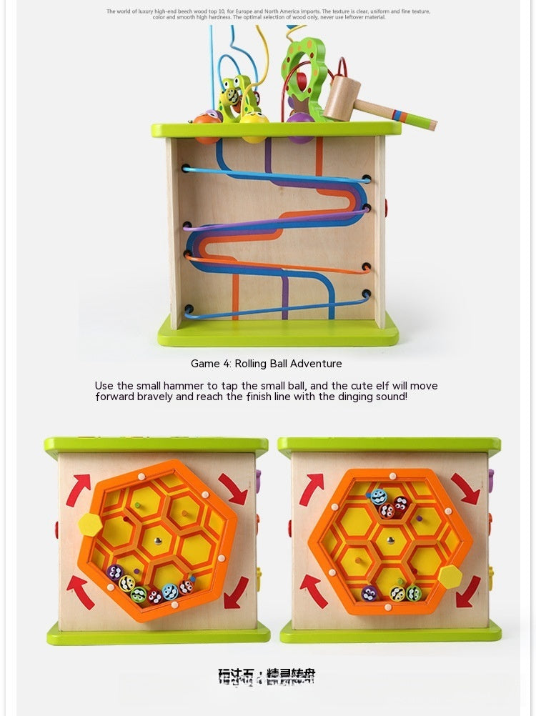 Happy Farm Bead Stringing Educational Toy Box For Kids