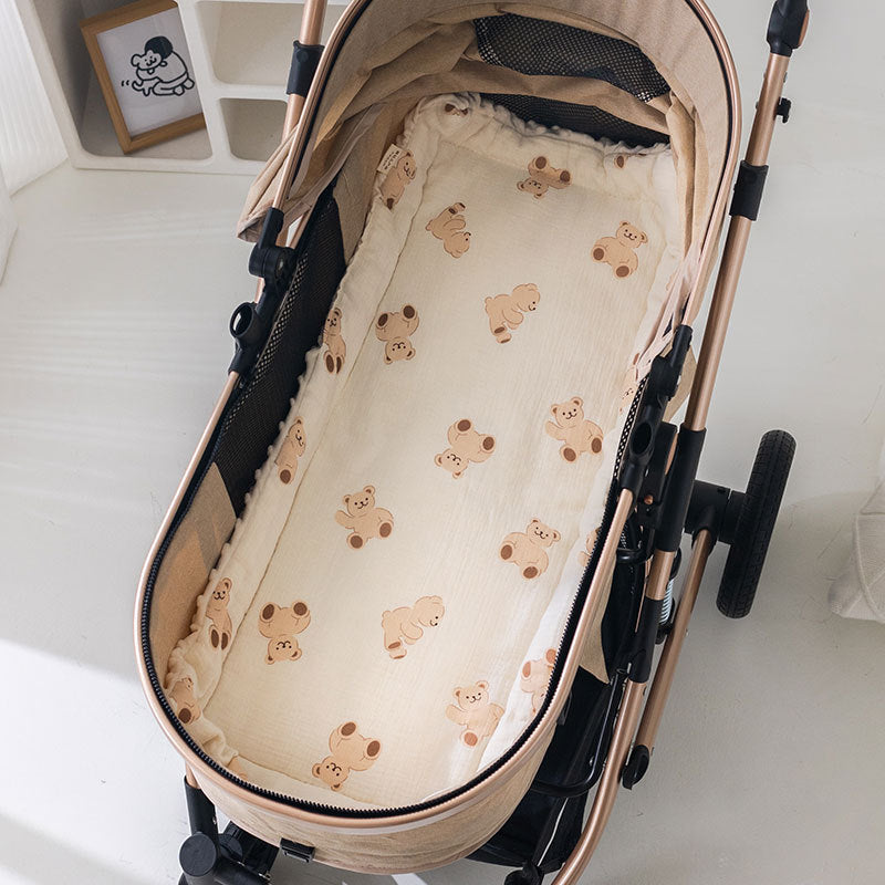 Cotton Baby Stroller Mat Non Slip Cushion Quilt