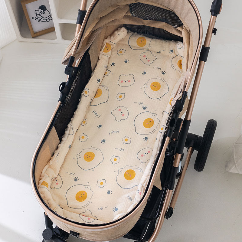 Cotton Baby Stroller Mat Non Slip Cushion Quilt