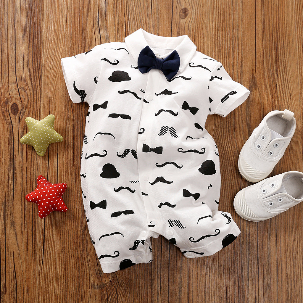 Gentleman Baby Long Sleeve Romper Outfit